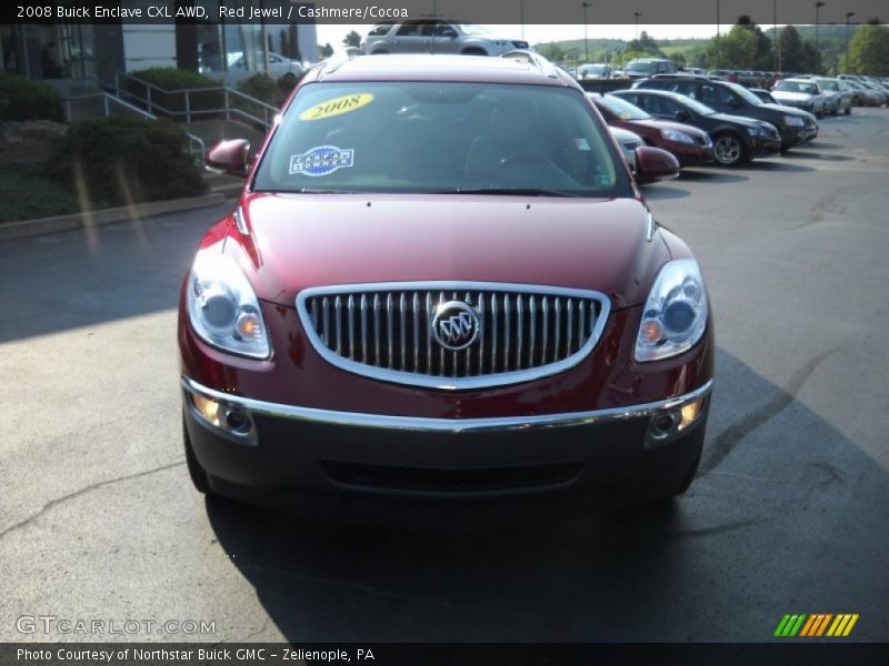 Red Jewel / Cashmere/Cocoa 2008 Buick Enclave CXL AWD