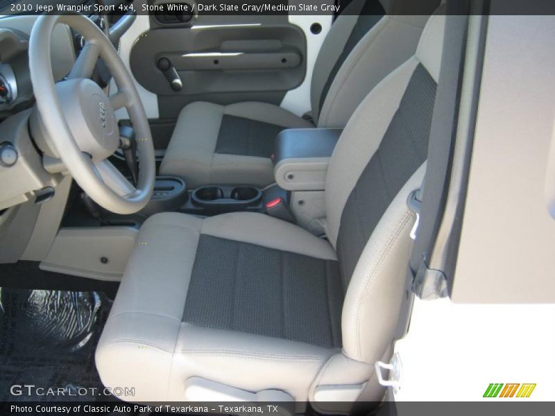 Stone White / Dark Slate Gray/Medium Slate Gray 2010 Jeep Wrangler Sport 4x4