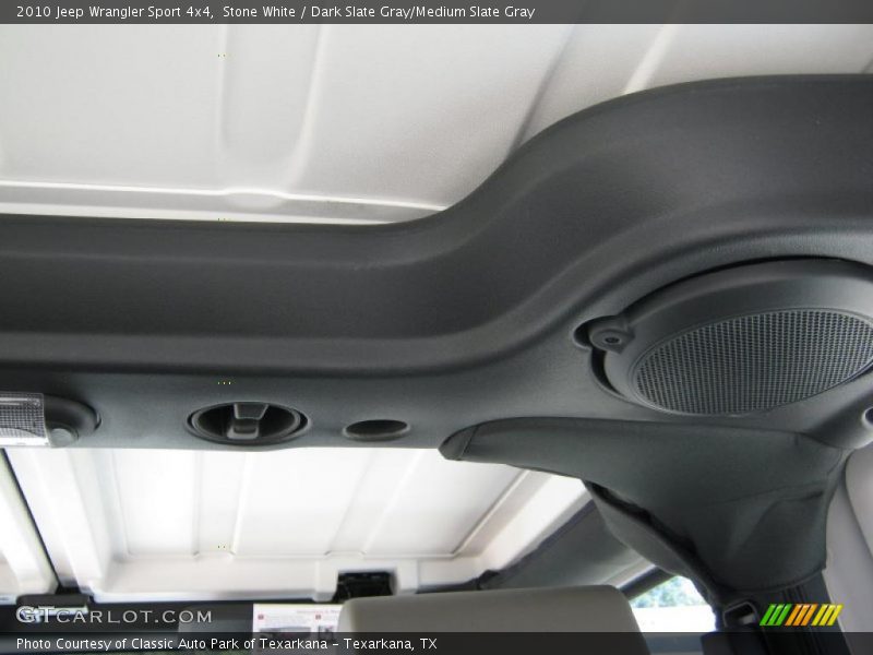 Stone White / Dark Slate Gray/Medium Slate Gray 2010 Jeep Wrangler Sport 4x4