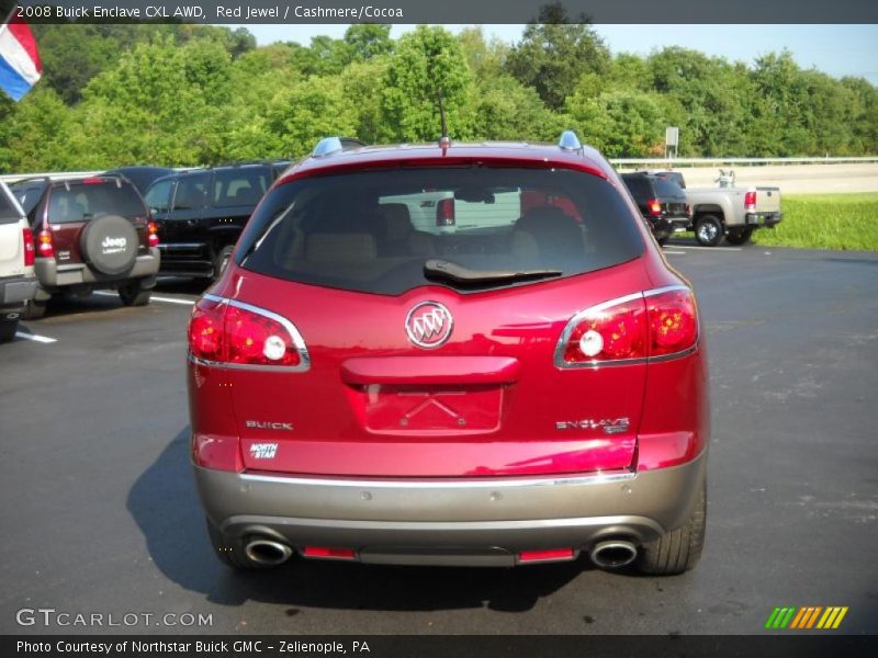 Red Jewel / Cashmere/Cocoa 2008 Buick Enclave CXL AWD