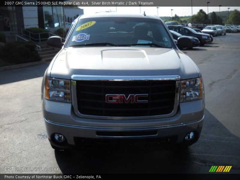 Silver Birch Metallic / Dark Titanium 2007 GMC Sierra 2500HD SLE Regular Cab 4x4