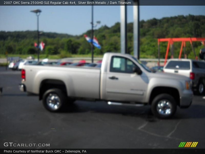 Silver Birch Metallic / Dark Titanium 2007 GMC Sierra 2500HD SLE Regular Cab 4x4