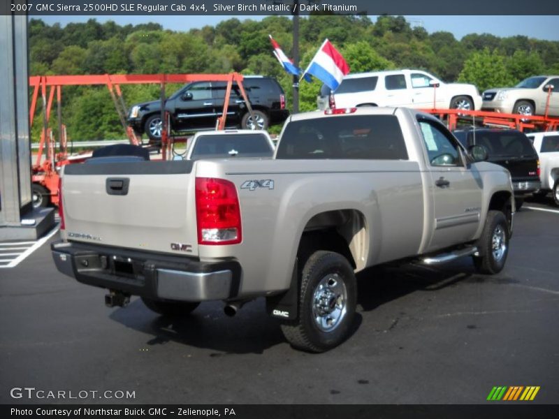 Silver Birch Metallic / Dark Titanium 2007 GMC Sierra 2500HD SLE Regular Cab 4x4