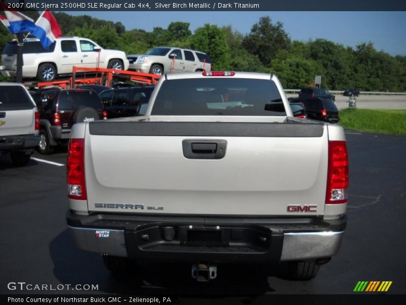 Silver Birch Metallic / Dark Titanium 2007 GMC Sierra 2500HD SLE Regular Cab 4x4