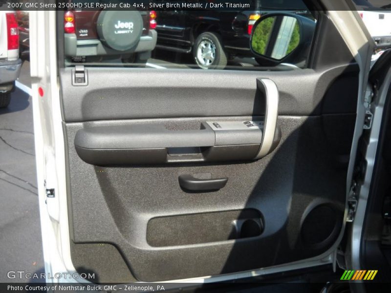 Silver Birch Metallic / Dark Titanium 2007 GMC Sierra 2500HD SLE Regular Cab 4x4