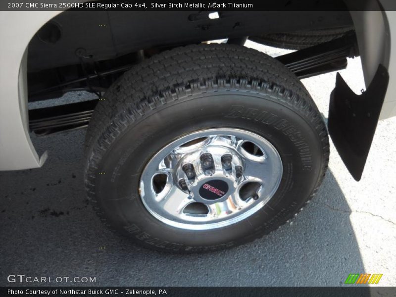 Silver Birch Metallic / Dark Titanium 2007 GMC Sierra 2500HD SLE Regular Cab 4x4