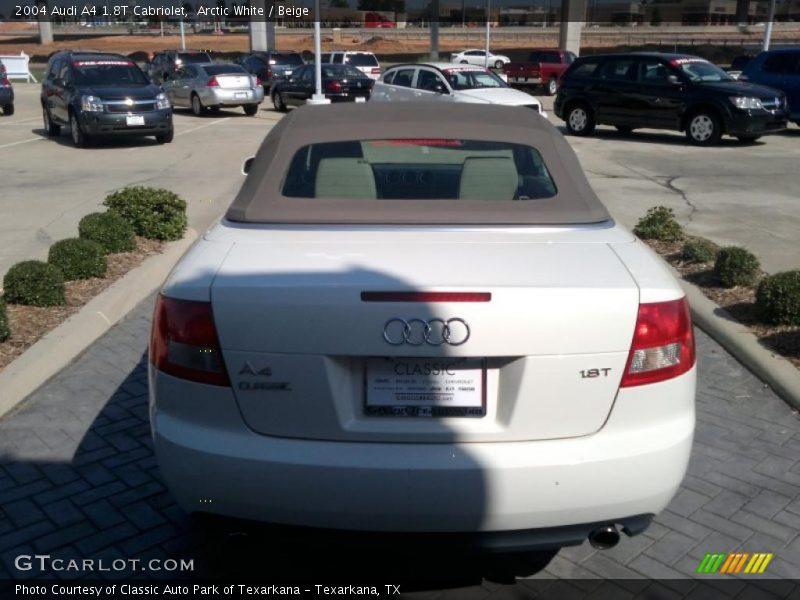 Arctic White / Beige 2004 Audi A4 1.8T Cabriolet