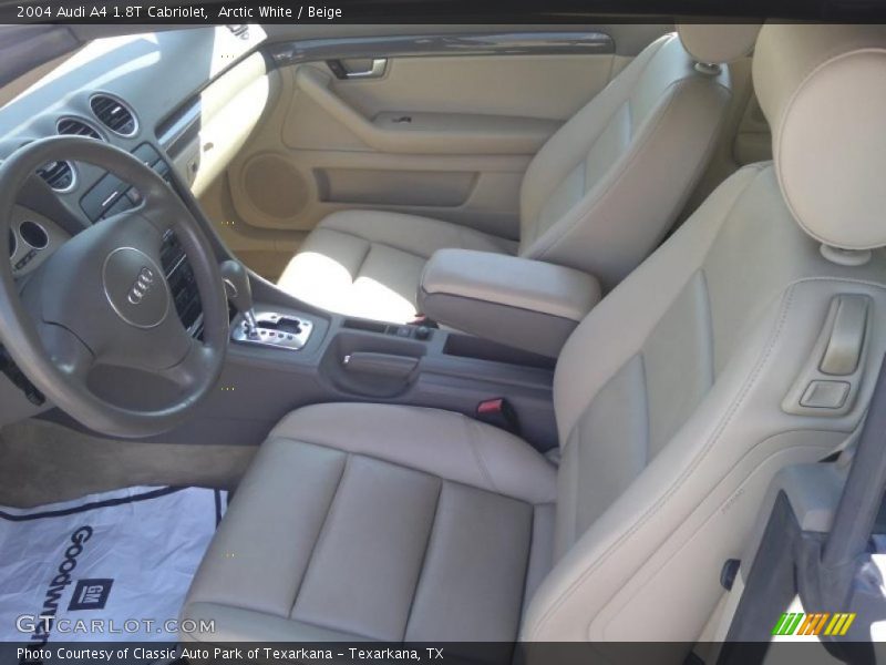 Arctic White / Beige 2004 Audi A4 1.8T Cabriolet