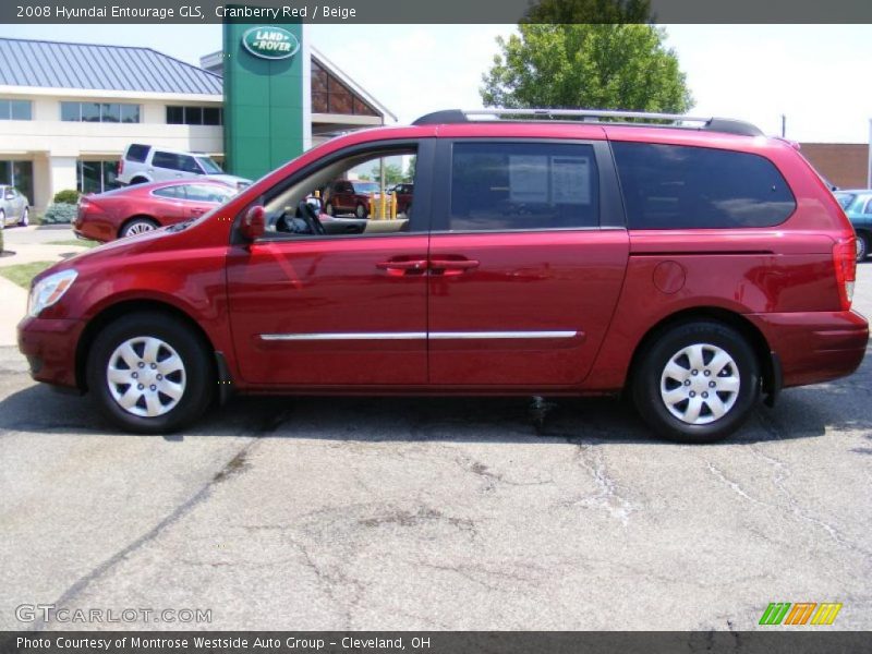 Cranberry Red / Beige 2008 Hyundai Entourage GLS