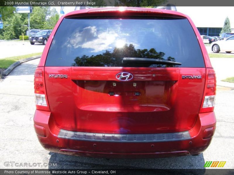Cranberry Red / Beige 2008 Hyundai Entourage GLS