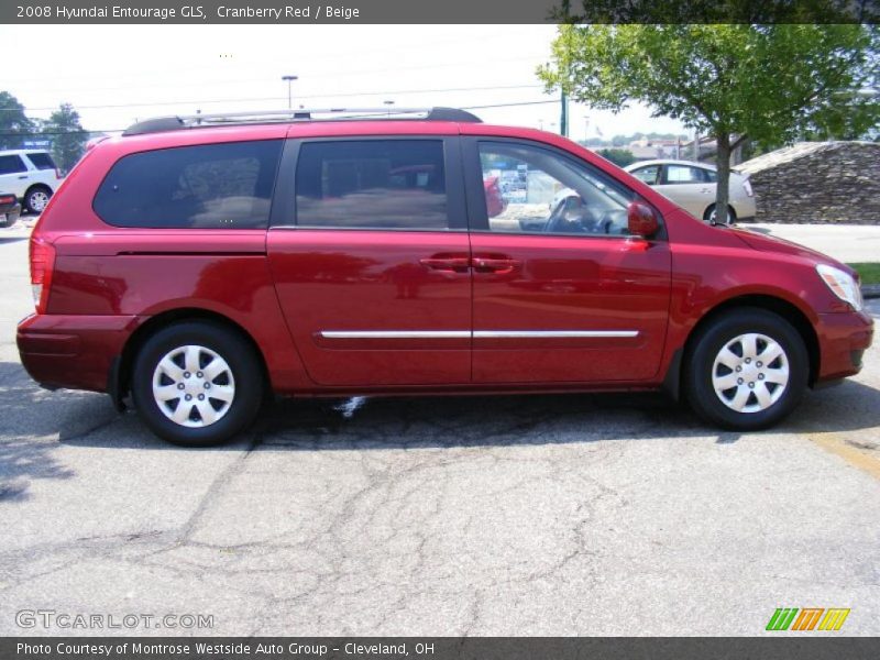 Cranberry Red / Beige 2008 Hyundai Entourage GLS