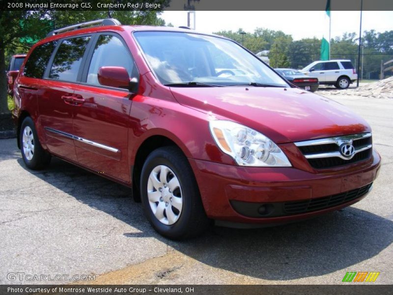 Cranberry Red / Beige 2008 Hyundai Entourage GLS