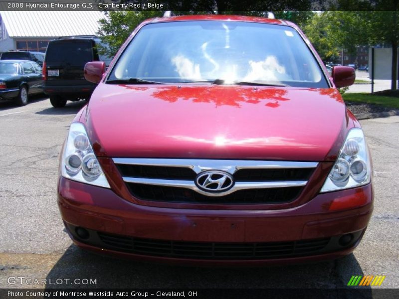 Cranberry Red / Beige 2008 Hyundai Entourage GLS