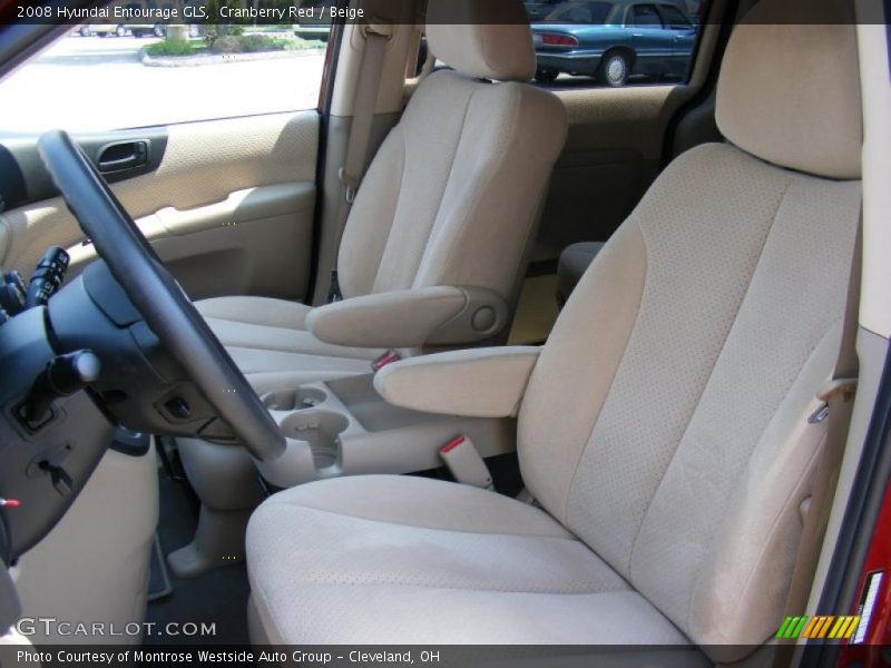Cranberry Red / Beige 2008 Hyundai Entourage GLS