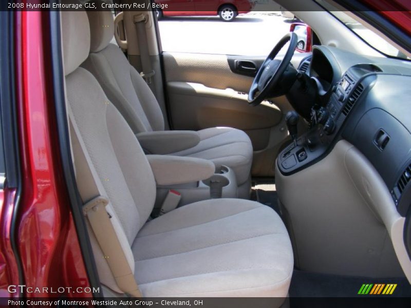 Cranberry Red / Beige 2008 Hyundai Entourage GLS
