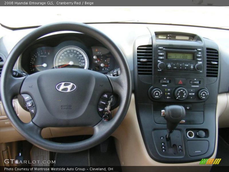 Cranberry Red / Beige 2008 Hyundai Entourage GLS