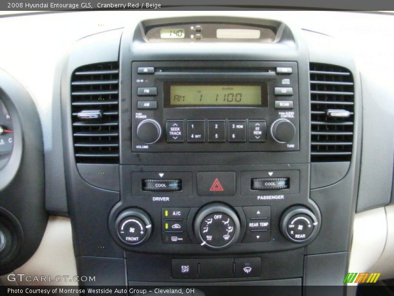 Cranberry Red / Beige 2008 Hyundai Entourage GLS