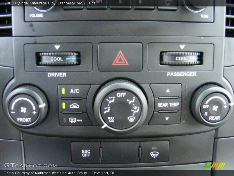 Cranberry Red / Beige 2008 Hyundai Entourage GLS