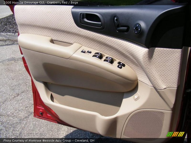 Cranberry Red / Beige 2008 Hyundai Entourage GLS
