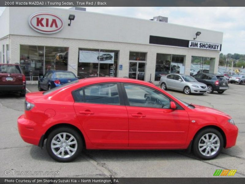 True Red / Black 2008 Mazda MAZDA3 i Touring Sedan