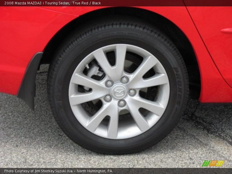 True Red / Black 2008 Mazda MAZDA3 i Touring Sedan