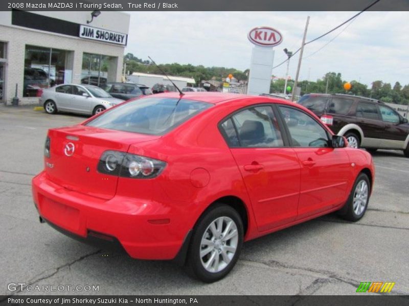 True Red / Black 2008 Mazda MAZDA3 i Touring Sedan