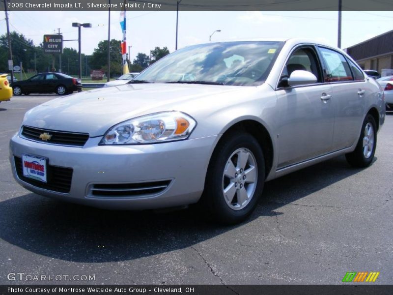 Silverstone Metallic / Gray 2008 Chevrolet Impala LT