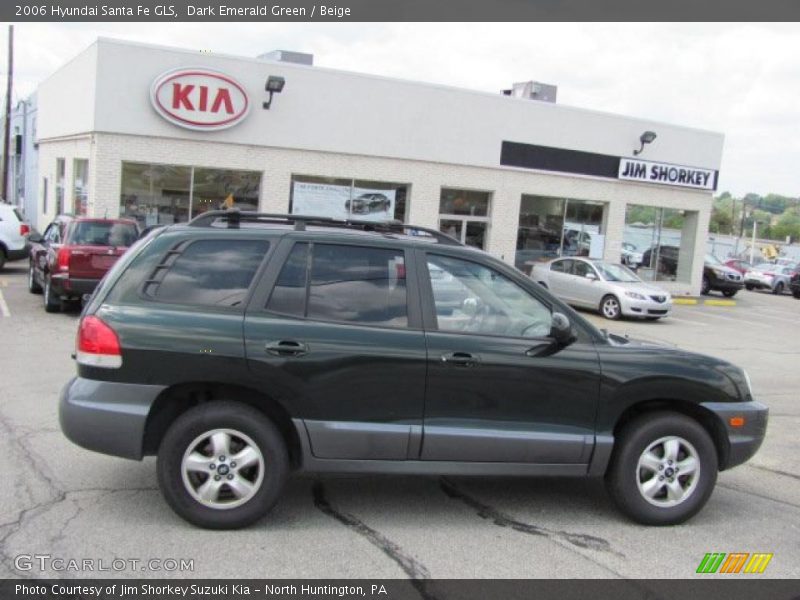 Dark Emerald Green / Beige 2006 Hyundai Santa Fe GLS