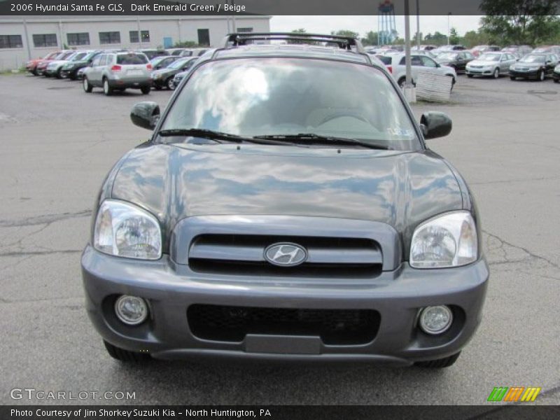 Dark Emerald Green / Beige 2006 Hyundai Santa Fe GLS