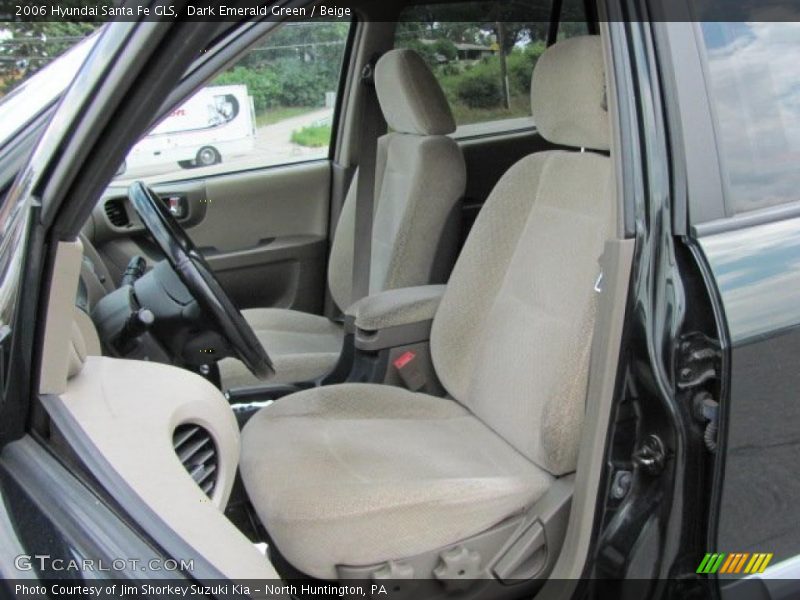 Dark Emerald Green / Beige 2006 Hyundai Santa Fe GLS