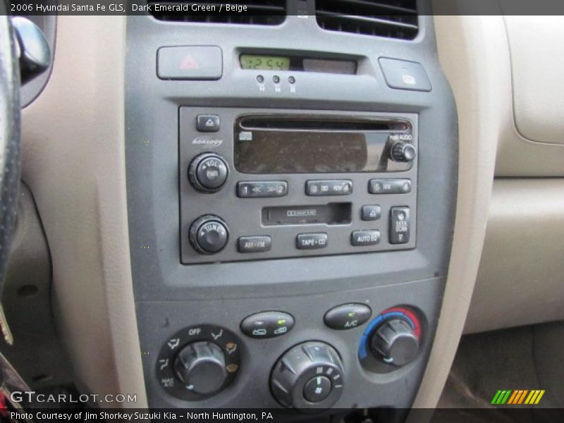 Dark Emerald Green / Beige 2006 Hyundai Santa Fe GLS