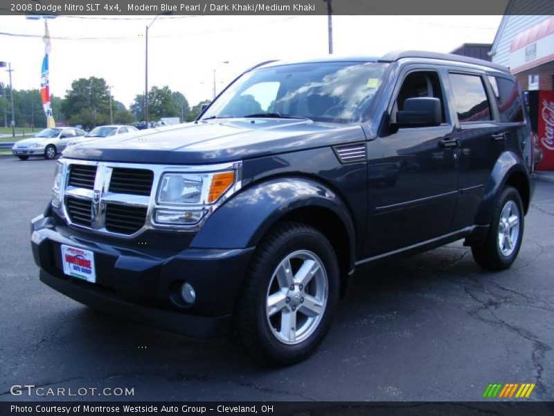 Modern Blue Pearl / Dark Khaki/Medium Khaki 2008 Dodge Nitro SLT 4x4