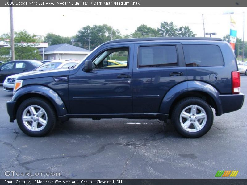 Modern Blue Pearl / Dark Khaki/Medium Khaki 2008 Dodge Nitro SLT 4x4
