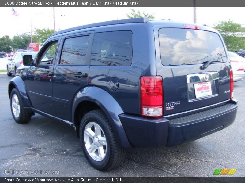 Modern Blue Pearl / Dark Khaki/Medium Khaki 2008 Dodge Nitro SLT 4x4