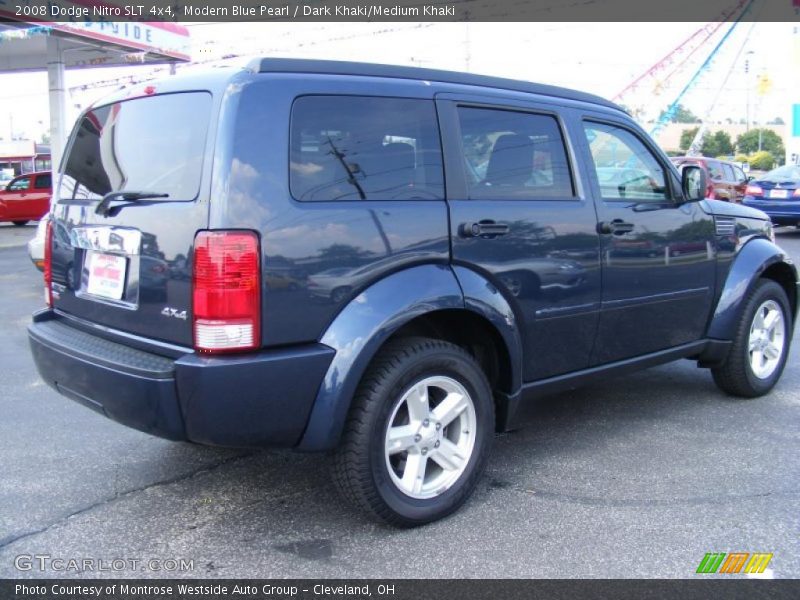 Modern Blue Pearl / Dark Khaki/Medium Khaki 2008 Dodge Nitro SLT 4x4