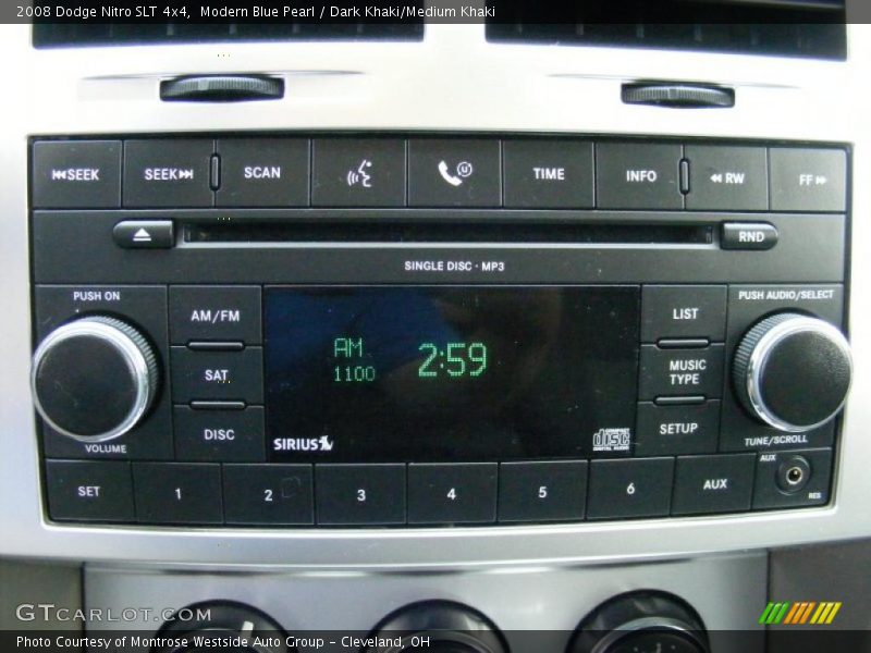 Modern Blue Pearl / Dark Khaki/Medium Khaki 2008 Dodge Nitro SLT 4x4