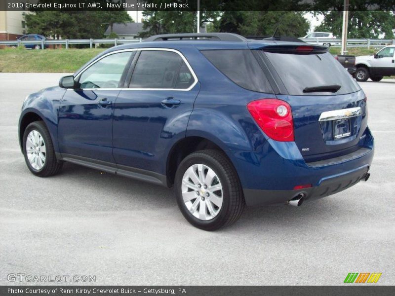 Navy Blue Metallic / Jet Black 2010 Chevrolet Equinox LT AWD