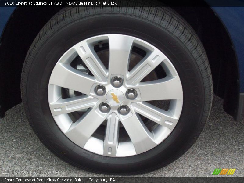 Navy Blue Metallic / Jet Black 2010 Chevrolet Equinox LT AWD