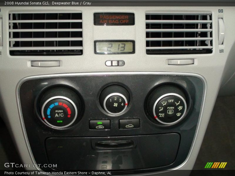 Deepwater Blue / Gray 2008 Hyundai Sonata GLS