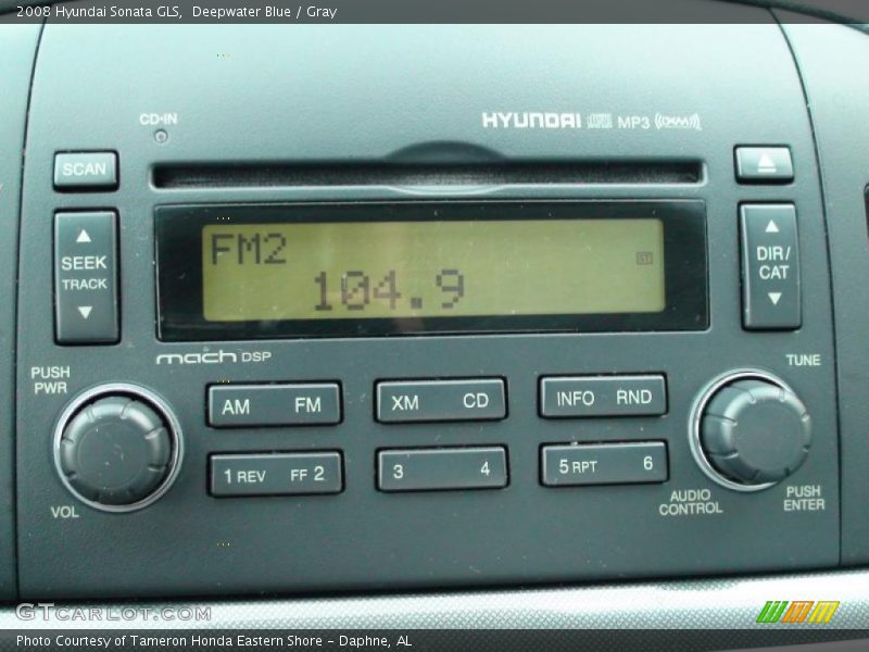 Deepwater Blue / Gray 2008 Hyundai Sonata GLS
