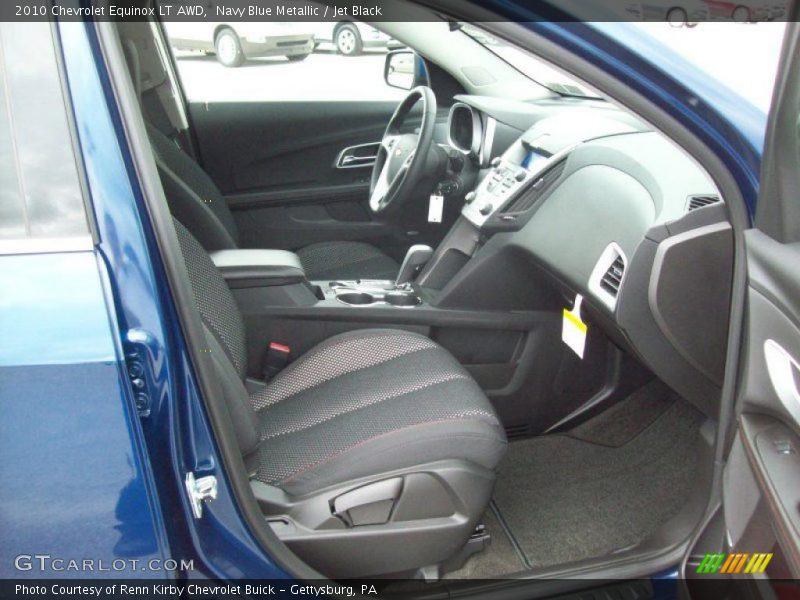 Navy Blue Metallic / Jet Black 2010 Chevrolet Equinox LT AWD