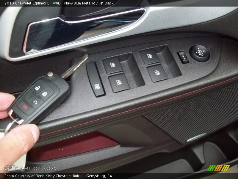 Navy Blue Metallic / Jet Black 2010 Chevrolet Equinox LT AWD