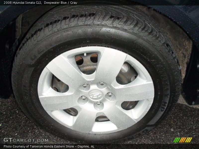 Deepwater Blue / Gray 2008 Hyundai Sonata GLS