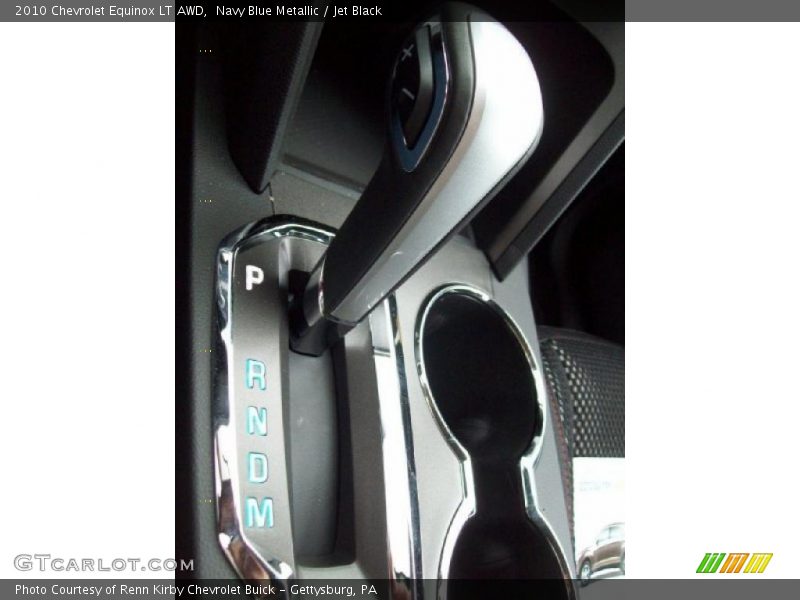 Navy Blue Metallic / Jet Black 2010 Chevrolet Equinox LT AWD