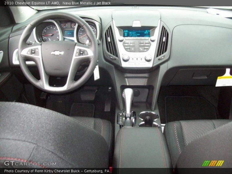 Navy Blue Metallic / Jet Black 2010 Chevrolet Equinox LT AWD