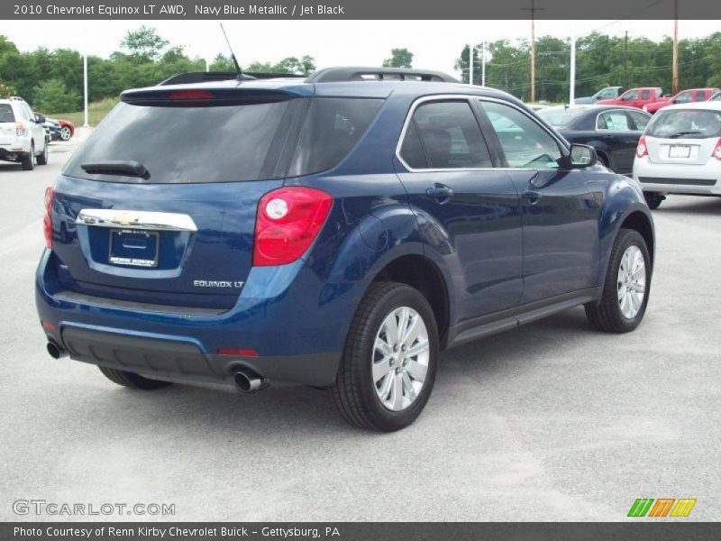 Navy Blue Metallic / Jet Black 2010 Chevrolet Equinox LT AWD