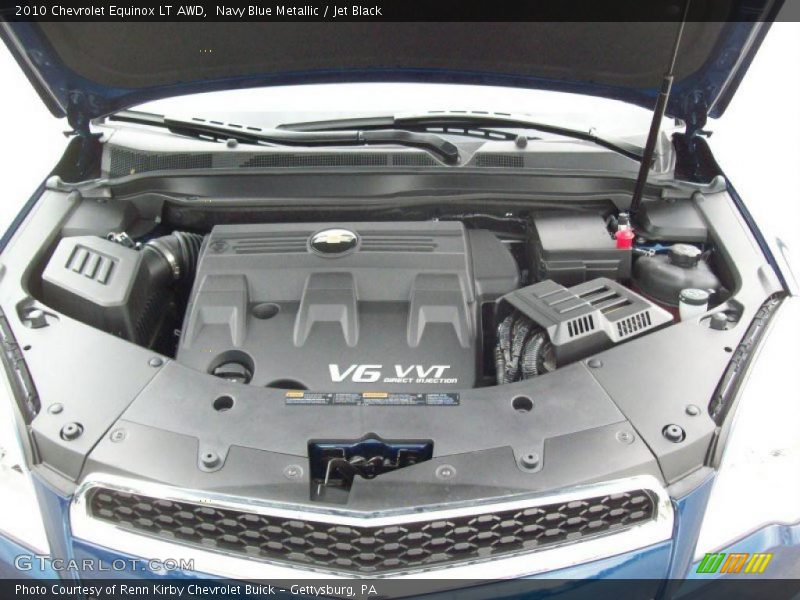 Navy Blue Metallic / Jet Black 2010 Chevrolet Equinox LT AWD