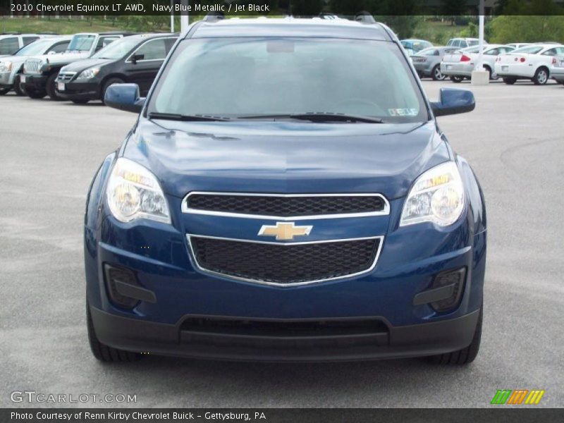 Navy Blue Metallic / Jet Black 2010 Chevrolet Equinox LT AWD