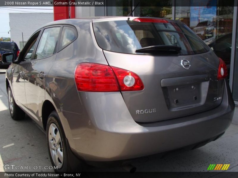 Gotham Gray Metallic / Black 2008 Nissan Rogue S AWD