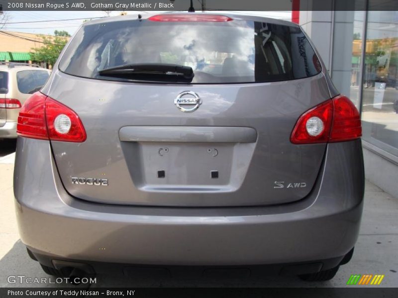 Gotham Gray Metallic / Black 2008 Nissan Rogue S AWD